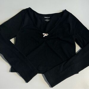 PacSun Black Long Sleeve Blouse